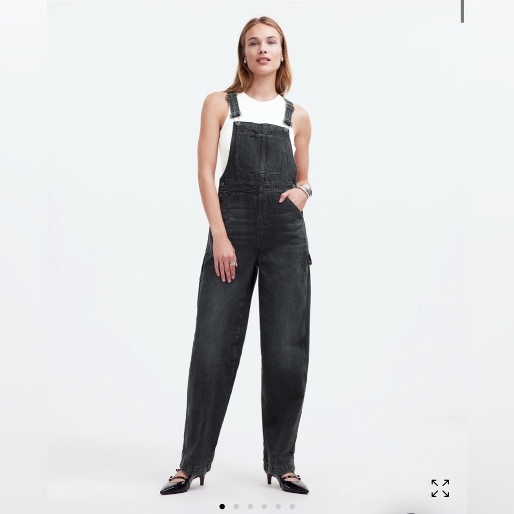 Madewell Black Denim Overalls